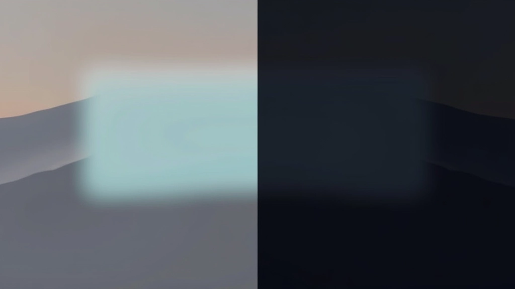 Visualização de animação suave entre tema claro e escuro mostrando transição de cores, com ícone de preferência de movimento respeitado