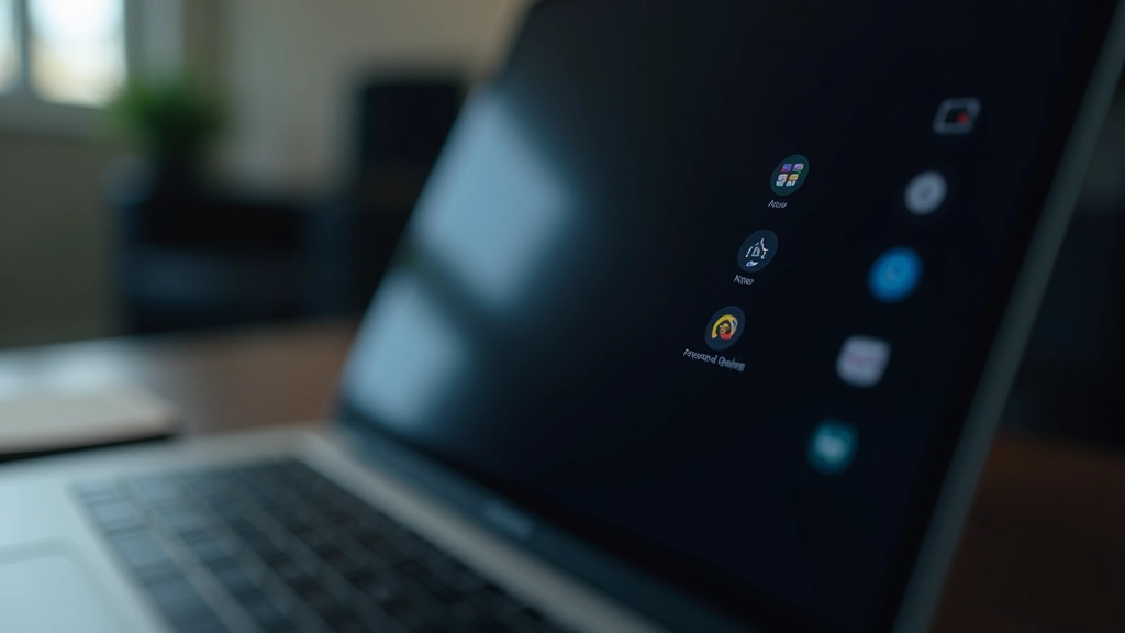 Ecrã de computador mostrando interface com toggle de modo claro e escuro, cores de contraste visíveis